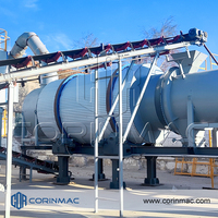 Séchoir Rotatif Triple Pass CORINMAC de Haute Qualité, Neuf, pour Sable et Mortier, Capacité 1-50t/h, Source de Chaleur Multi-carburant, Facile à Utiliser