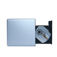 Lecteur optique externe Blu-ray portable en alliage d'aluminium, USB 3.0, compatible 3D, graveur de BD, DVD, CD pour ordinateur portable et ordinateur de bureau