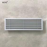 Cadre de sortie d'air conditionné Allongé Minimaliste Grille de retour d'air ABS Durable Bureau Personnalisation