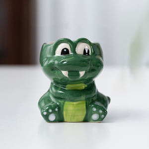 Maceta suculenta de animales de cerámica, mini maceta de dibujos animados, bonita decoración del hogar para jardín - Product Image 6