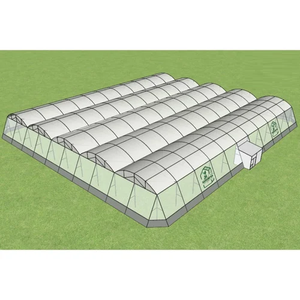 Invernadero de Plástico con Forma de Domo, Malla de Sombra de Polietileno Duradera y de Alta Resistencia, Diseño de Domo, Malla de Polietileno Resistente a los Rayos UV para Vegetales - Product Image 1