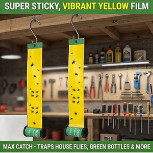 Superkleverige vliegenvanger, milieuvriendelijk, waterdicht, anti-UV, vliegenstrips, eenvoudig te gebruiken, voor keuken, restaurant, boerderij, schuur - Product Image 4