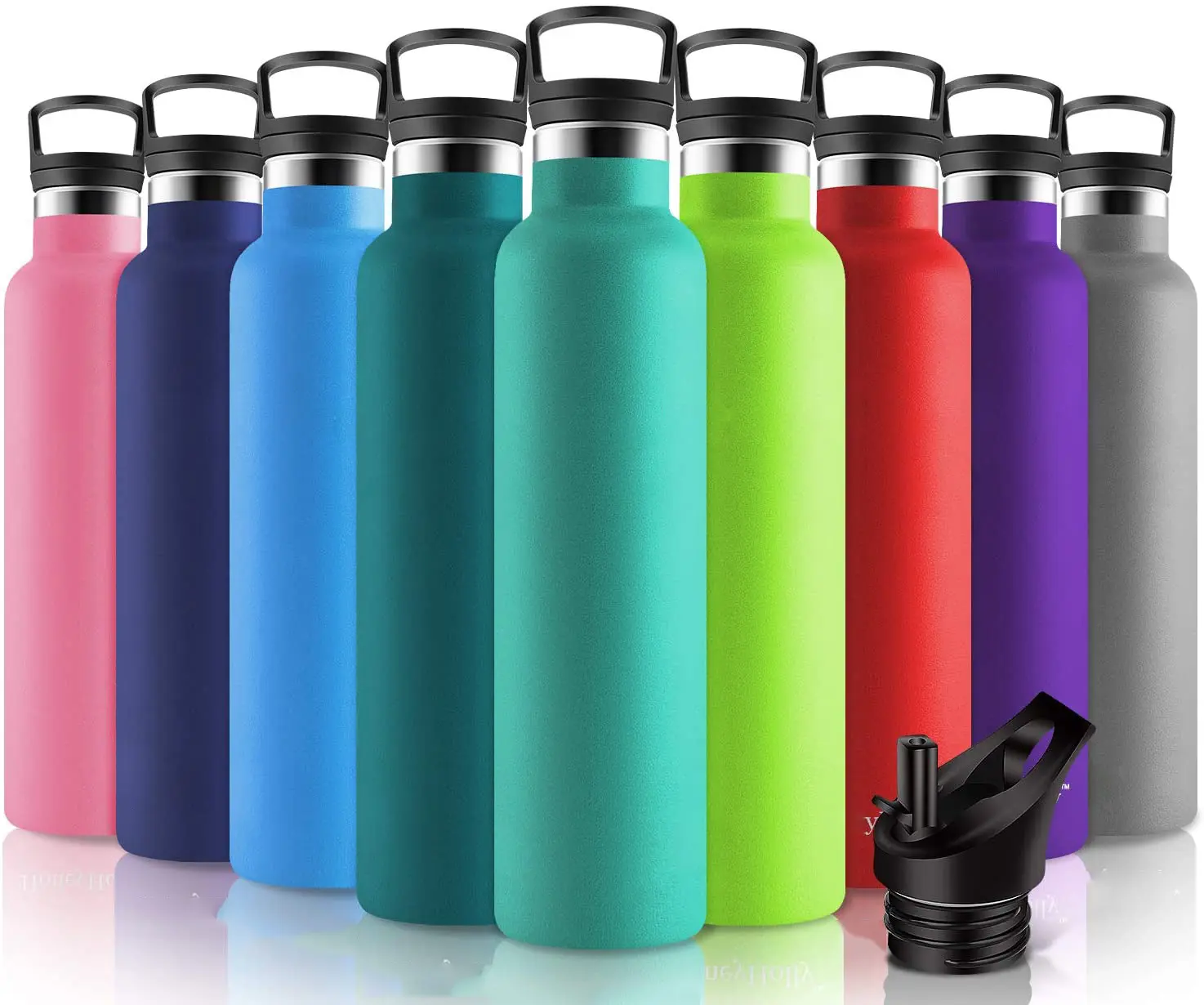 Vacuum Insulated Stainless Steel Water Bottle Reusable Sport Bottles 1000ml for Hot/Cold Vacuum Flask For Kids HoneyHolly