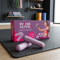 Ensemble réglable de poids de poignet et de cheville portable en gros Ensemble d'haltères en silicone Anneau de force pour haltères Tapis de yoga