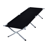 Lit de camp pliable NBT Outdoor au design victorien, ultra-léger, avec cadre en acier Oxford, portable, pour le camping, civière métallique