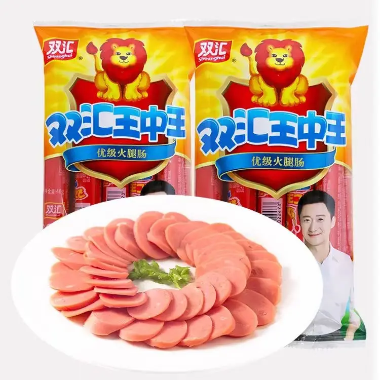 Prix usine en gros instantané 40g 10 pièces chaque sac viande Snack saucisse de spécialité chinoise