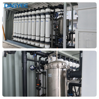 Système de filtration UF à membrane robuste en acier inoxydable 304, type skid, à débit variable, pour la purification des eaux souterraines, des eaux de rivière et la récupération des eaux usées