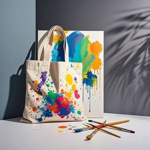 Sacs de courses en toile personnalisés avec impression de personnage NEZHA, design d'image, artisanat artistique créatif culturel unique - Product Image 6
