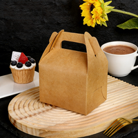 Boîtes à gâteaux personnalisées, boîtes à tartes, boîtes à desserts, boîtes à emporter, emballage en carton avec poignée, vernissage, recyclable, faible MOQ, mini emballages