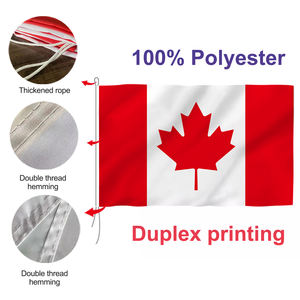 Produit promotionnel, <span class=keywords><strong>vente</strong></span> directe d'usine, 3x5 pieds, 100% Polyester, impression d'écran pour voile personnalisée, drapeau nautique du Canada - Product Image 3