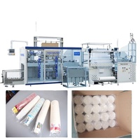 Machine d'emballage automatique haute vitesse TINCHIN pour gobelets et sachets avec étiquetage, collage, enveloppement et remplissage pour boissons et aliments