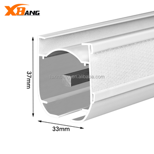 Système de stores romains robustes Tringle à rideau en alliage d'aluminium Stores romains silencieux Rail de rail pour fenêtres de bureau - Product Image 1
