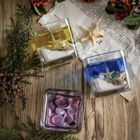 Handgefertigter Duftkerzenhalter aus Glas mit Seestern-Muschel-Design, Umweltfreundliche Kristallkerze, Heimdekoration, Geschenk für Diwali