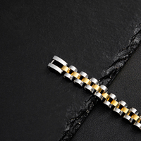 Chaîne de montre en acier inoxydable de qualité supérieure, bracelet avec fermoir de montre, hip-hop, bijoux fins pour homme et femme, cadeau