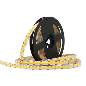 Dimmable dupla cor branca branco quente e branco frio CCT 608LED 24W de alta densidade FOB COB LED strip light Fita LED