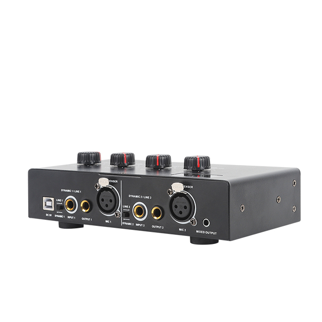 48V Dynamic Microphone Condenser Mic Amplifier Audio 48V Phantom Power Charging for Live Sound Card Speaker