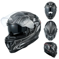 Fabricant Nouveau Style de Mode Noir Antichoc Racing Abs Motorsport Racing Casque de Moto Intelligent Intégral