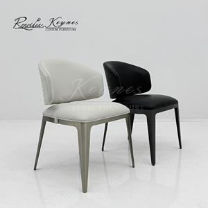 Keynes Modern PU Leather <b>Dining</b> <b>Chair</b> Metal Frame Upholstered Side <b>Chair</b> for Restaurant Hotel Home - Product Image 6