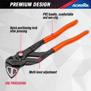 <span class=keywords><strong>Pince</strong></span> à pompe à eau réglable OEM CR-V, <span class=keywords><strong>pince</strong></span> à joint rainuré, <span class=keywords><strong>pince</strong></span> à languette et rainure multi-positions pour la réparation de la plomberie - Product Image 4