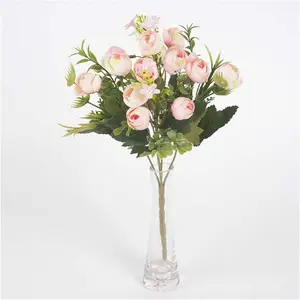 Artificial Camellia Bud Rose Bud Centerpiece Flower For Wedding Home Decoration