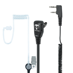 Techside tspn สายเกลียวครอบหูนิวเมติกส์200ซม. ไมโครโฟนหูฟังใช้ได้กับ Kenwood 2-PIN Baofeng - Product Image 1