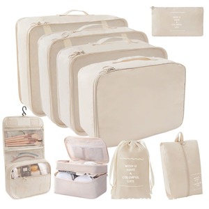 Sac de <span class=keywords><strong>voyage</strong></span> pliable portable, ensemble de sept pièces, grande capacité 20-35L, polyester antimicrobien, séparation sec/humide, unisexe - Product Image 2