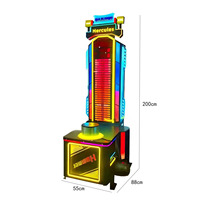 Machine d'arcade Hercules de qualité commerciale pour test de force de frappe à monnayeur, construction métallique, garantie 1 an, version anglaise