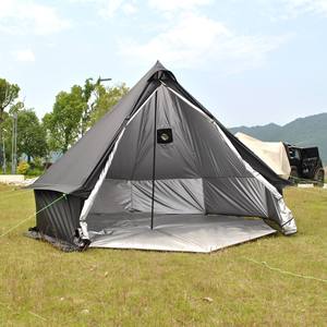 LIHENG Tente d'achat à guichet unique 8 personnes grand espace Tente de château familial respirant et coupe-vent pour le camping, la randonnée et les voyages - Product Image 2