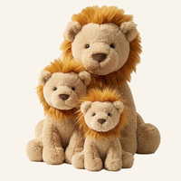 Peluche Lion en Coton Transfrontalière Très Vendue 11CM-30CM Personnalisable Direct Usine