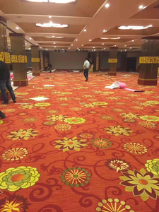 Tapis de couloir d'hôtel commercial, tapis de sol en laine et nylon robuste antidérapant de qualité hôtelière, revêtement mural à mur, Foshan - Product Image 6
