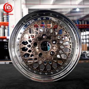 Rines Clásicos <span class=keywords><strong>Alpina</strong></span> de 17 y 18 Pulgadas, Rines Forjados de 3 Piezas para Carreras con ET de 35 mm/40 mm/25 mm y Acabado Pintado para BMW, Audi y Benz - Product Image 1