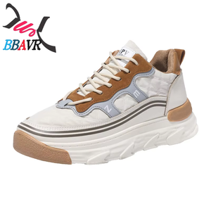 Zapatos Deportivos Casuales Versátiles para Hombre, con Cordones, Punta Redonda, Suela Gruesa Antideslizante y Forro de Malla, para Primavera y Otoño, Venta al Por Mayor - Product Image 6