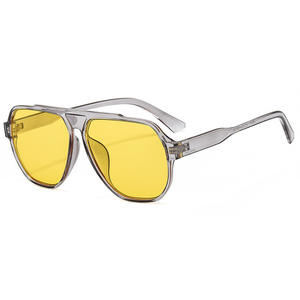 Gafas de Sol de Aviador Clásicas de Alta Calidad, Ligeras, con Protección UV400, Montura Completa Vintage, de Diseñador, con Logotipo Personalizado, para Hombre y Mujer, en Naranja y Amarillo - Product Image 6