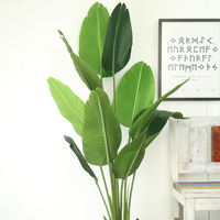 Aus gezeichnete Qualität Tropische Pflanzen Künstliche Geige Blatt Feigen baum Kunststoff Ficus Lyrata Bonsai Baum für Home Decoration