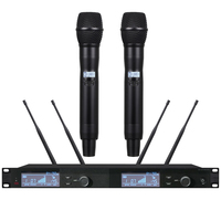 Ture Axiet KSM9 Système de microphone sans fil numérique Sure ULXD4D à 2 canaux KS9 karaoké de scène à capsule dynamique hypercardioïde