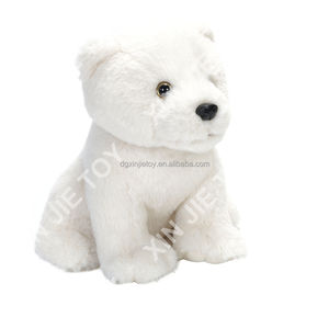 Orsacchiotto Bianco in Peluche di Cotone PP Personalizzabile, Orsacchiotto Bianco Accovacciato con Servizio OEM ODM - Product Image 3