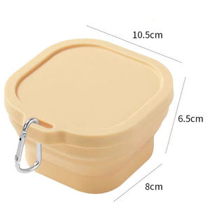 Bouteilles d'eau pliantes en silicone faciles à transporter Portable rétractable en plein air voyage sport boisson stockage stockage tasse pliable - Product Image 4