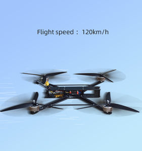 Drone de course DIY de 7 pouces avec transmission FPV, équipement à fibre optique pour charge utile, caméra VTX de course professionnelle, GPS - Product Image 4