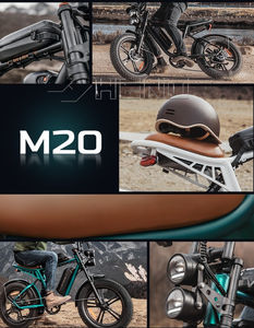 Bicicleta de Montaña Engwe M20, 48V13Ah 250W, Neumáticos Anchos, Estilo Moped, Bicicleta Eléctrica, Envío Directo desde Almacén en EE. UU. y Europa - Product Image 4