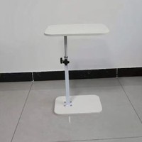 Table basse relevable en métal et bois, sans roulettes, idéale pour ordinateur portable et travail au chevet – Meilleure vente