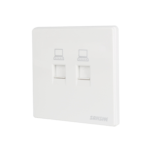 Sanshe <span class=keywords><strong>2022</strong></span> Vente Chaude Prise Murale Électrique Moderne et Tendance Série S8 en PC pour Multiples Appareils Informatiques et Internet - Product Image 4