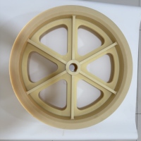 Poulies en plastique moulées par injection sur mesure OEM, grandes, en nylon, à 3 rainures en H, diamètre 2000 mm, poulie double Jason