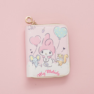 Monedero Linda Kuromi <span class=keywords><strong>Mymelody</strong></span> Cinnamoroll Pochacco Pompompurin, Tarjetero Bonito de PU para Estudiantes - Product Image 5