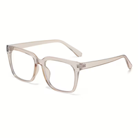 Lunettes anti-lumière bleue unisexes à monture carrée intégrale, motif léopard, monture solide, tendance, vente en gros