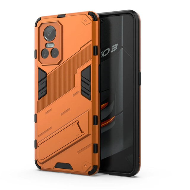 For OPPO Realme C65 Punk Armor Mobile Phone Case for Invisible Stand Anti Fall Protective Cover for OPPO Reno13 Pro Bracket Case