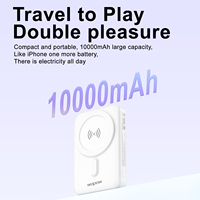 Powerbank sans fil 15W 10000mAh batterie magnétique avec logo support pliable banques d'alimentation PD 20W charge rapide