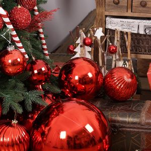 Bola de Navidad de plástico brillante de 4cm-20cm, Bola de Navidad de plástico brillante, bola de Navidad chapada brillante, adornos de árbol - Product Image 6