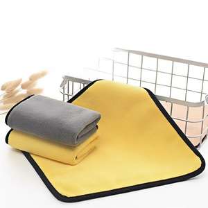 30X30Cm Dubbelzijdig Microfiber Auto Wassen Handdoek 500gsm Koraal Fleece Handdoek Voor Auto Verzorging Schoonmaken - Product Image 2