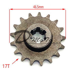 Piñón de Caja de Cambios Delantera T8F 11 14 17 20T 20 Dientes para Minimoto de 47cc 49cc, Mini Motocicleta Todoterreno, Scooter - Product Image 2