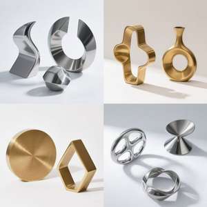 Ornements métalliques personnalisés, usinés par CNC, fabrication professionnelle OEM/ODM, art de bureau, uniques, créatifs, spécialisés, garantie de 3 ans - Product Image 3